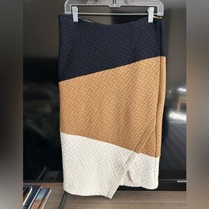 Anthropologie HD in Paris knit 3 Tone Pencil Skirt